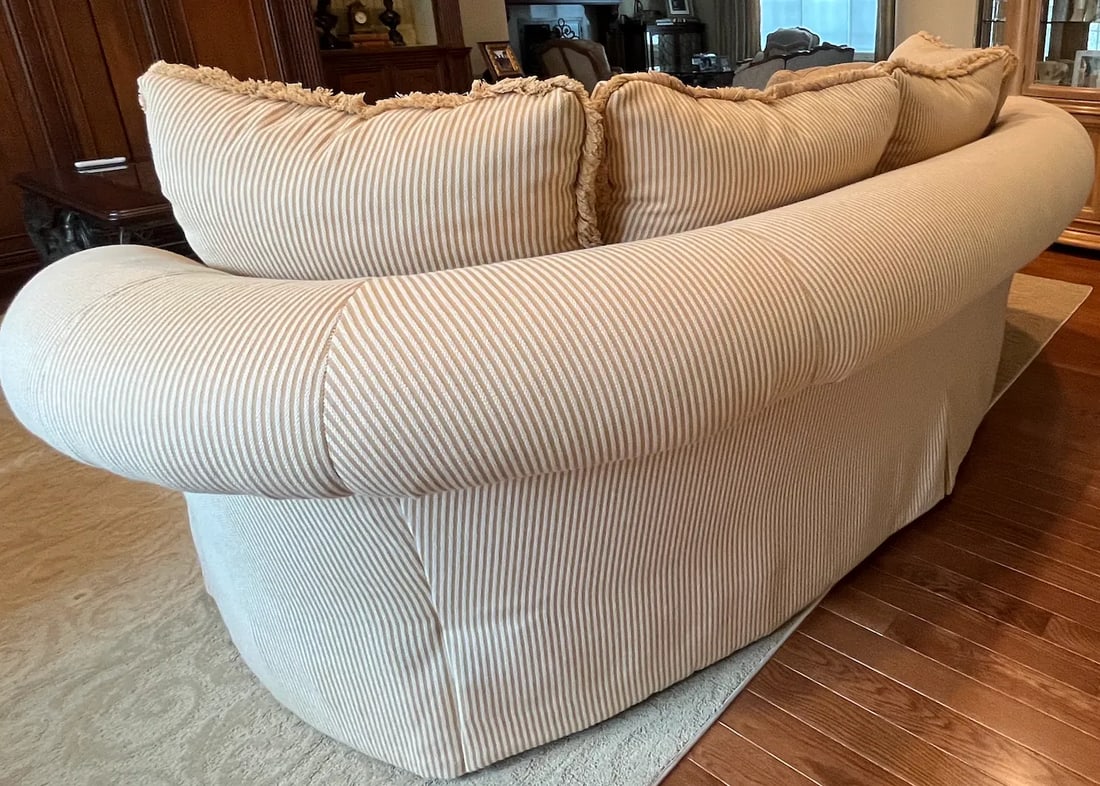 Century Furniture Custom Curved Sofa - 6
