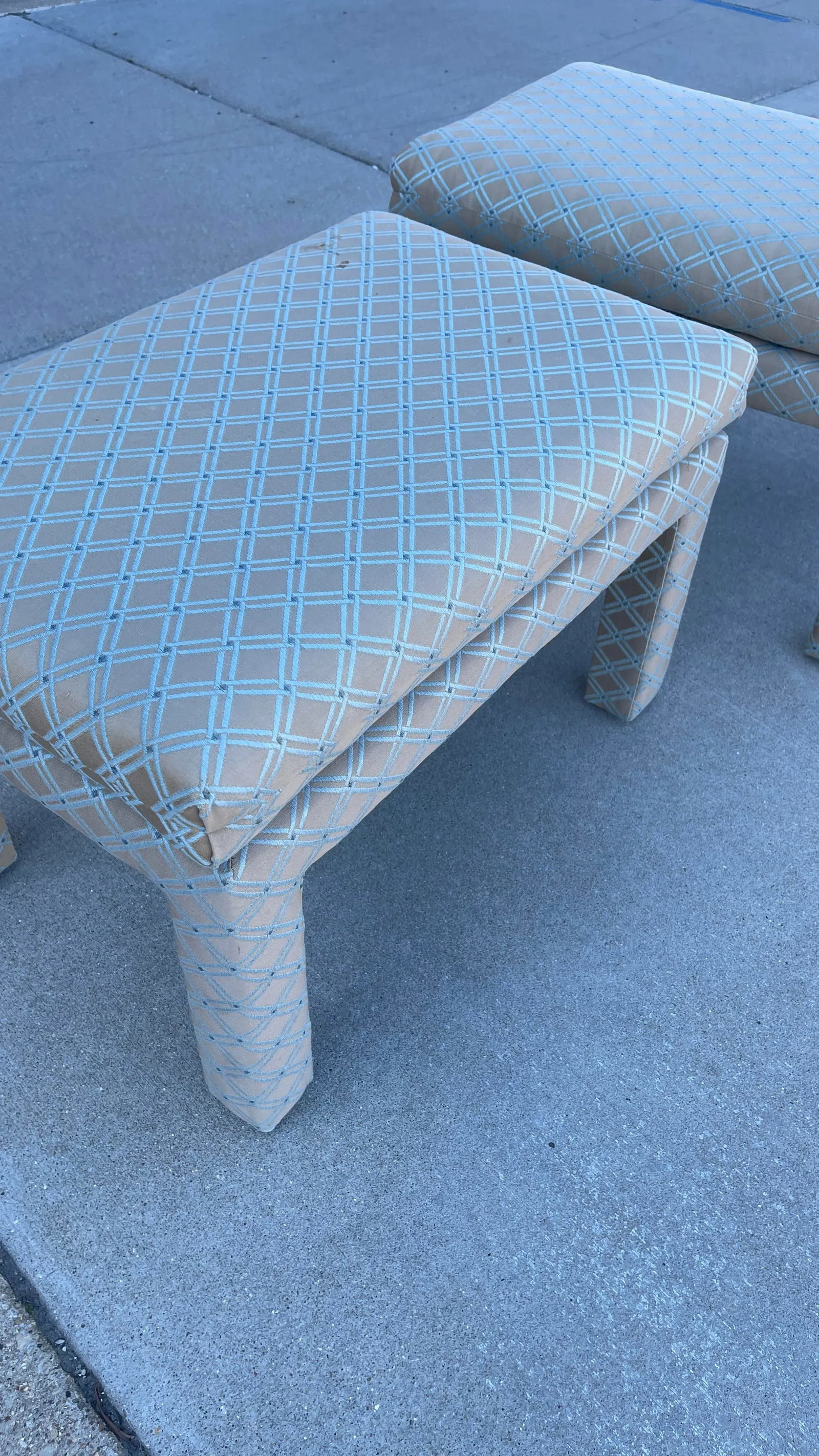 1970s Pair of Drexel Heritage Furniture Stools/Benches - 6