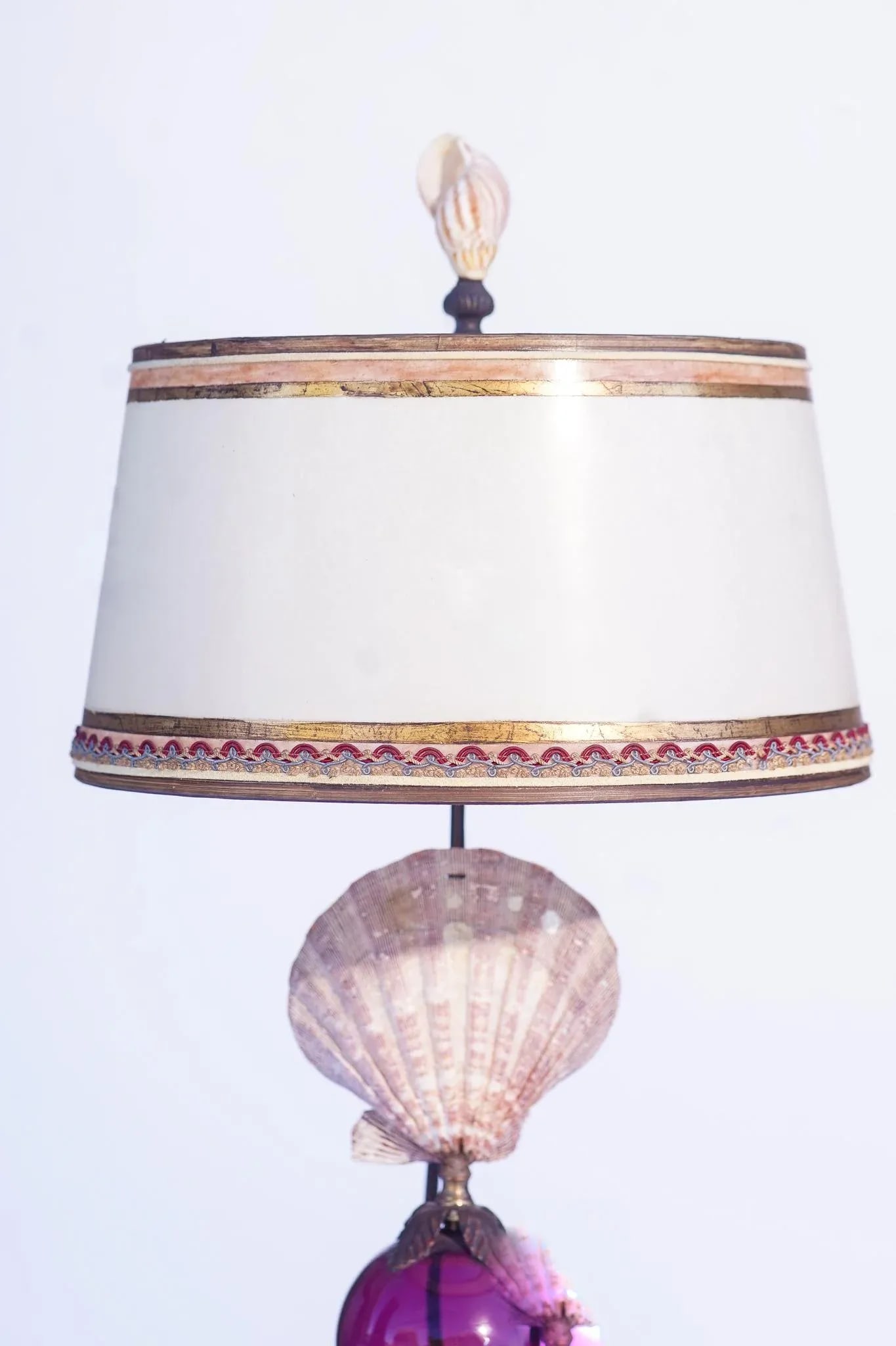 Shell Lamps With Murano Glass - 3