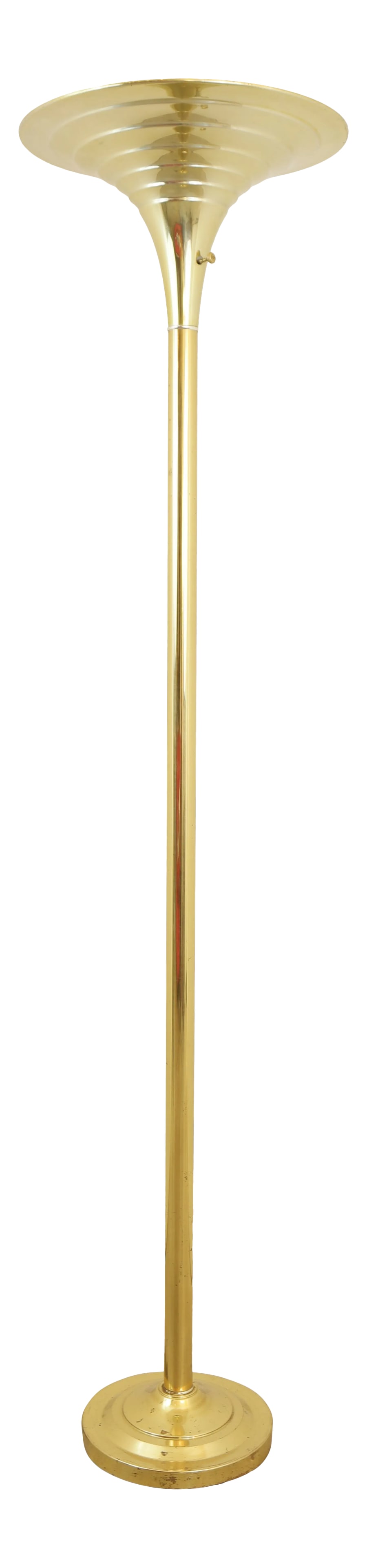 Gold/Brass Art Deco Brass Floor Lamp (1 of 10)