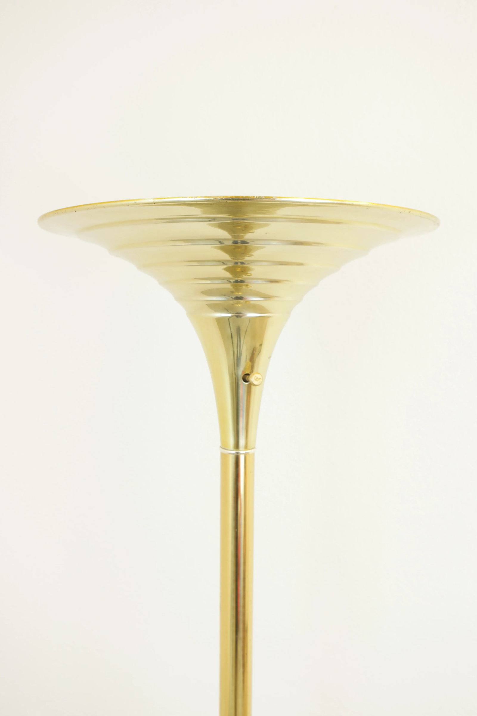 Gold/Brass Art Deco Brass Floor Lamp - 2