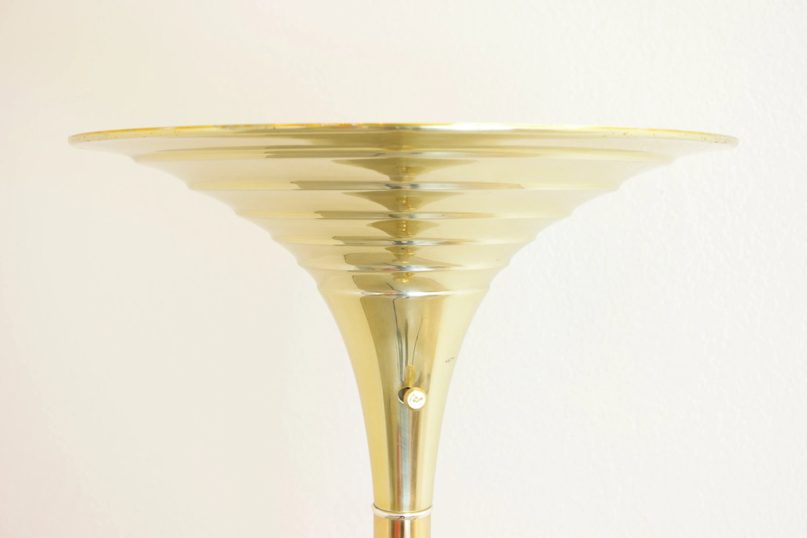 Gold/Brass Art Deco Brass Floor Lamp - 3