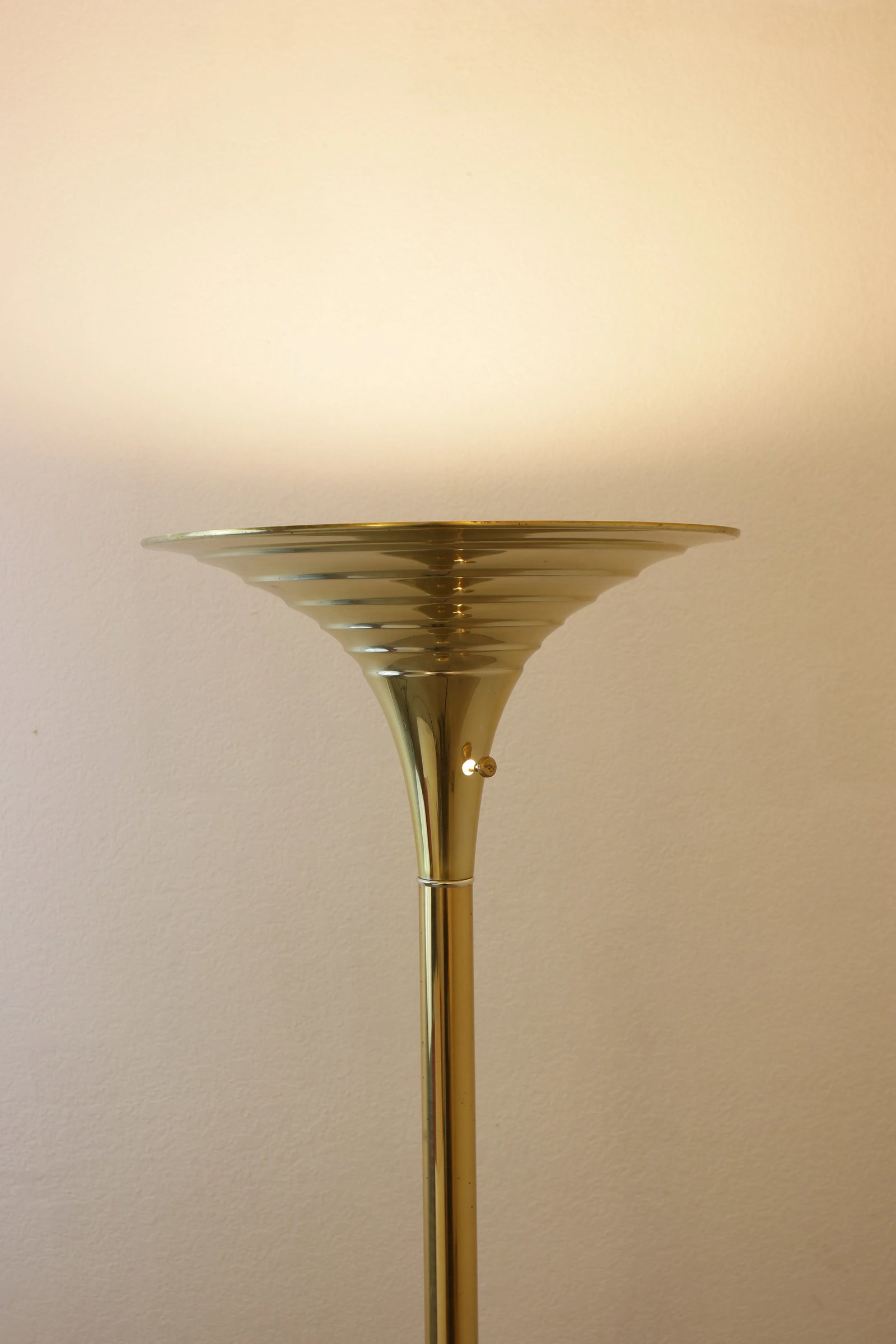 Gold/Brass Art Deco Brass Floor Lamp - 7