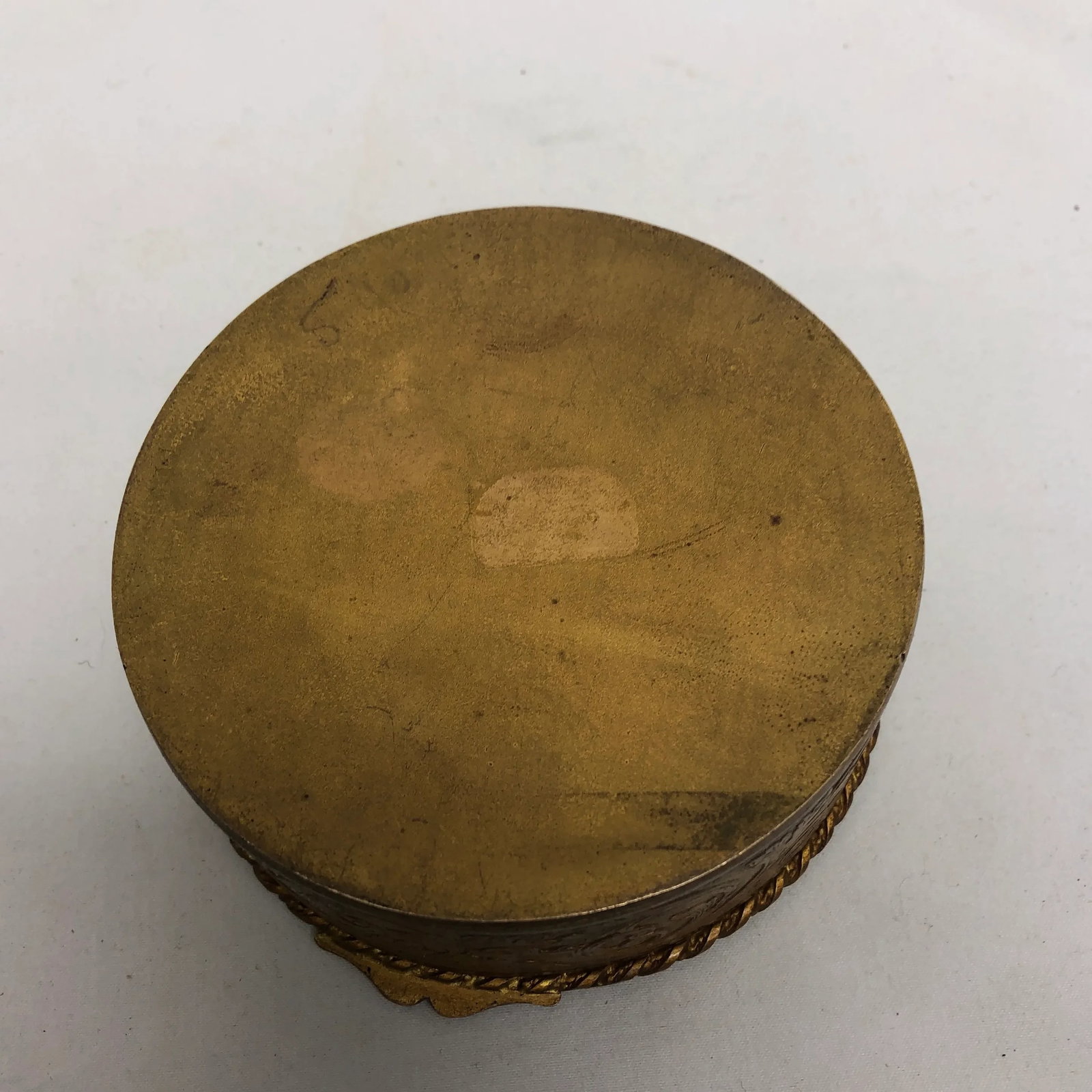Early 20th Century Antique French Painted Porcelain Jewelry Box - 5