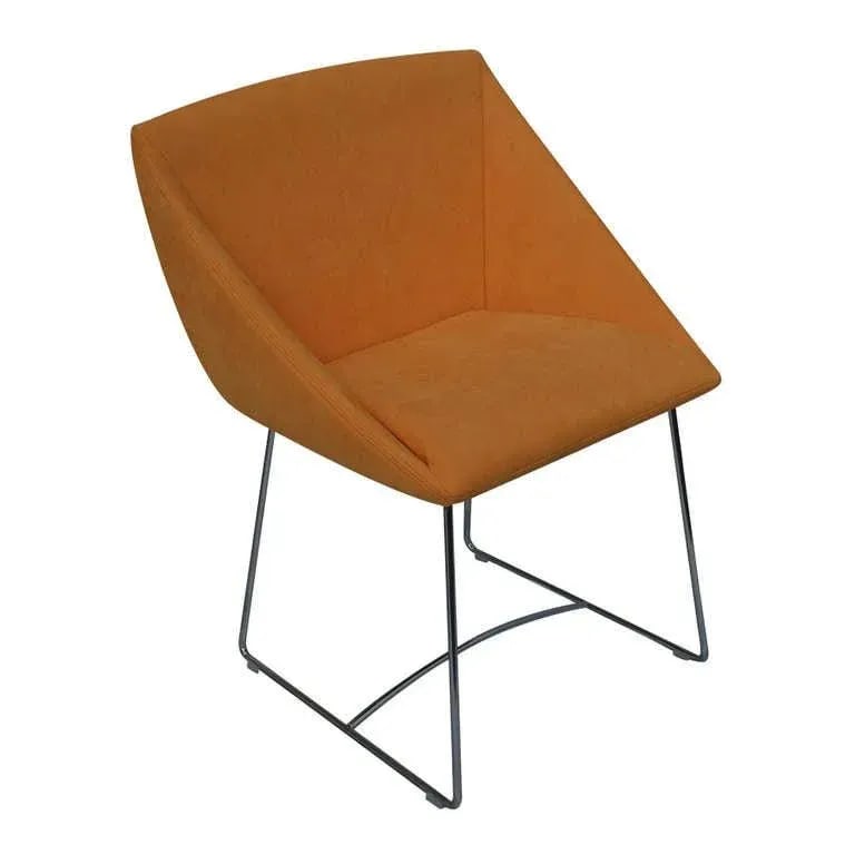 Ligne Roset Papillon Side Arm Chair Orange - 2
