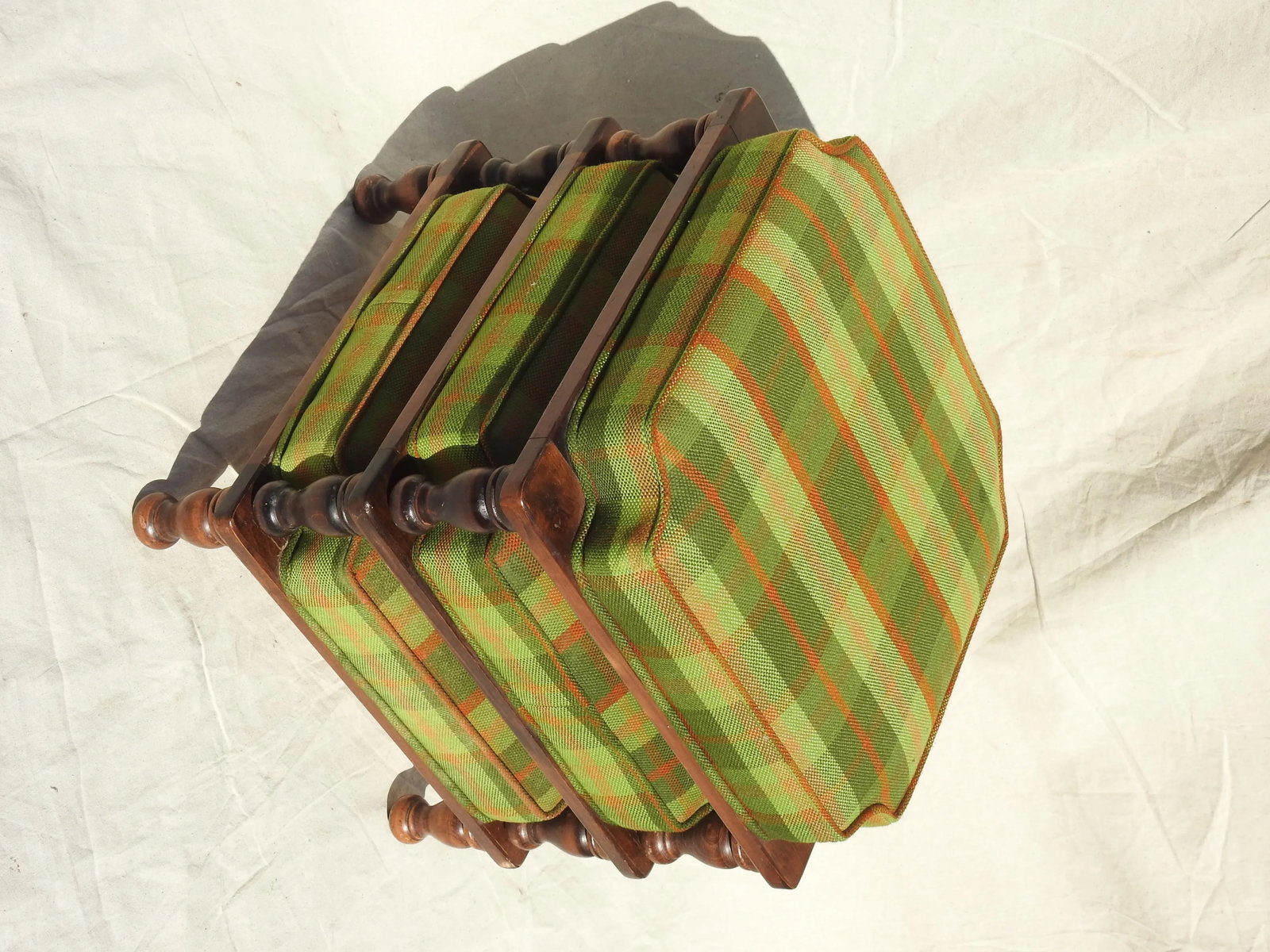 Late 19th Century Ethan Allen Stackable Foot Stools- Set of 3 - 3
