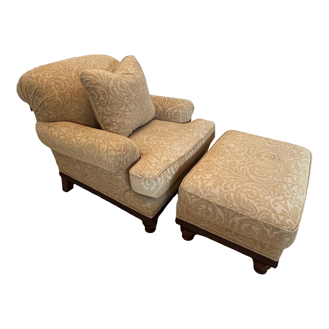 Century Furniture Lt Designs Upholstered Chair With Ottoman (1 of 12)