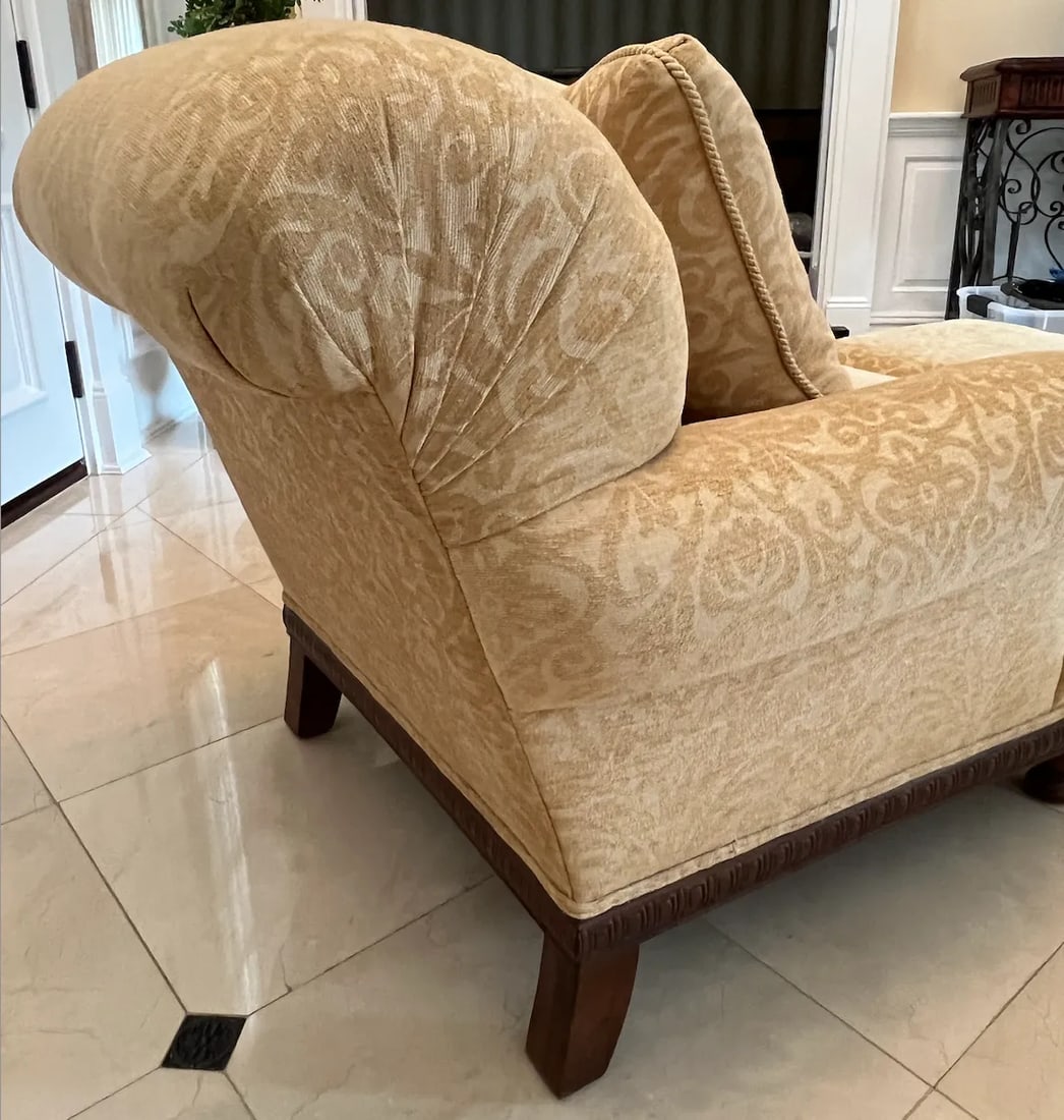 Century Furniture Lt Designs Upholstered Chair With Ottoman - 4