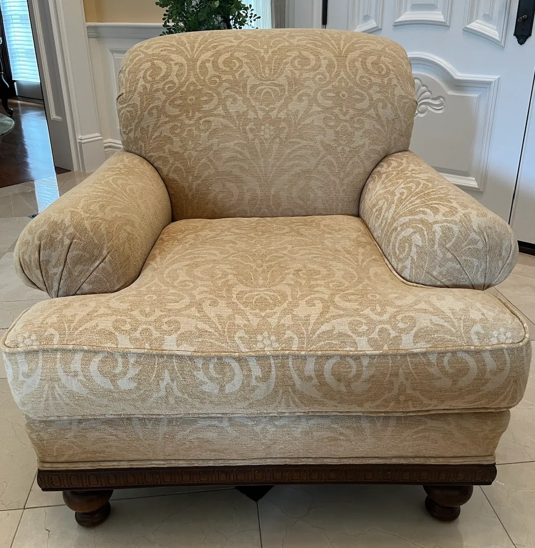 Century Furniture Lt Designs Upholstered Chair With Ottoman - 7