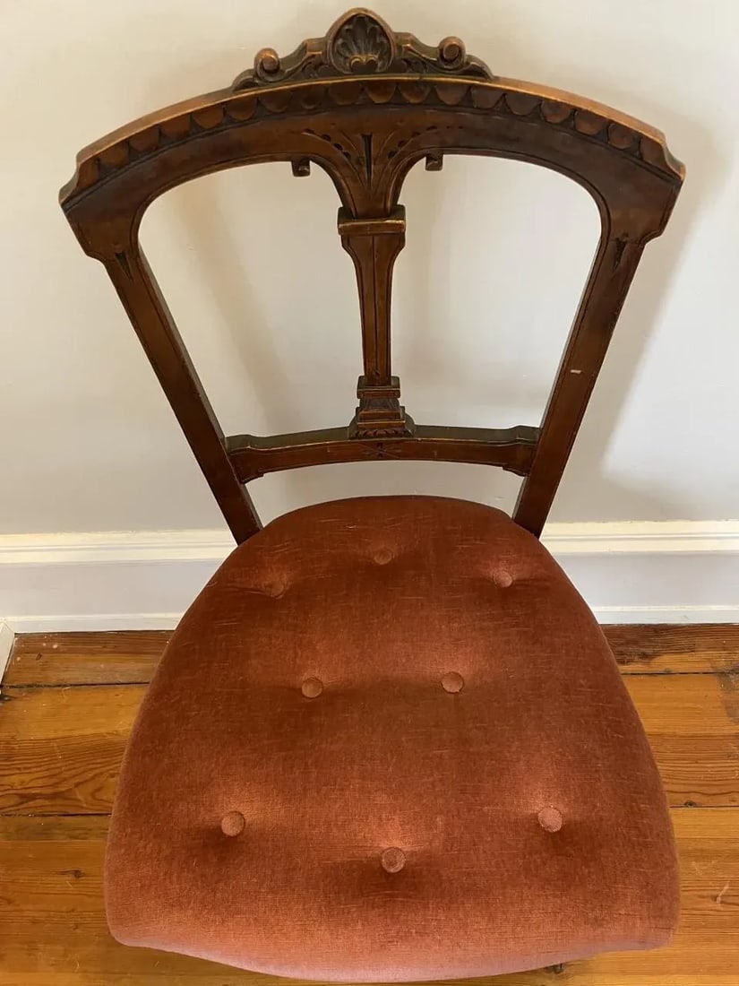 Pair of English Late Victorian Period Small Decorative Chairs - 5