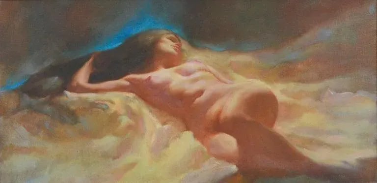 Thomas P. Darro Reclining Twilight Nude 1990 - 3