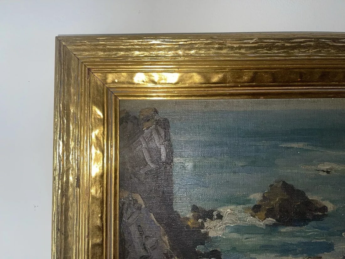 Mid 20th Century Isabel Branson Cartwright Seascape Painting, Oil on Panel, " From the Highlands Car - 6