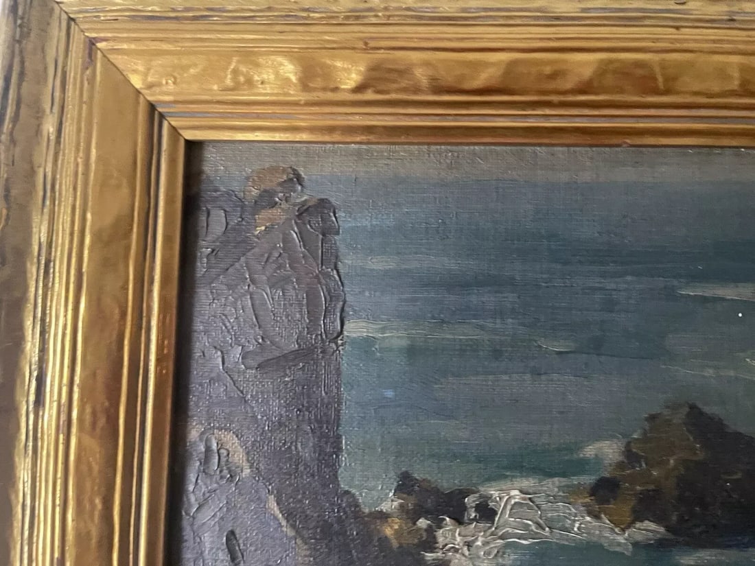 Mid 20th Century Isabel Branson Cartwright Seascape Painting, Oil on Panel, " From the Highlands Car - 7