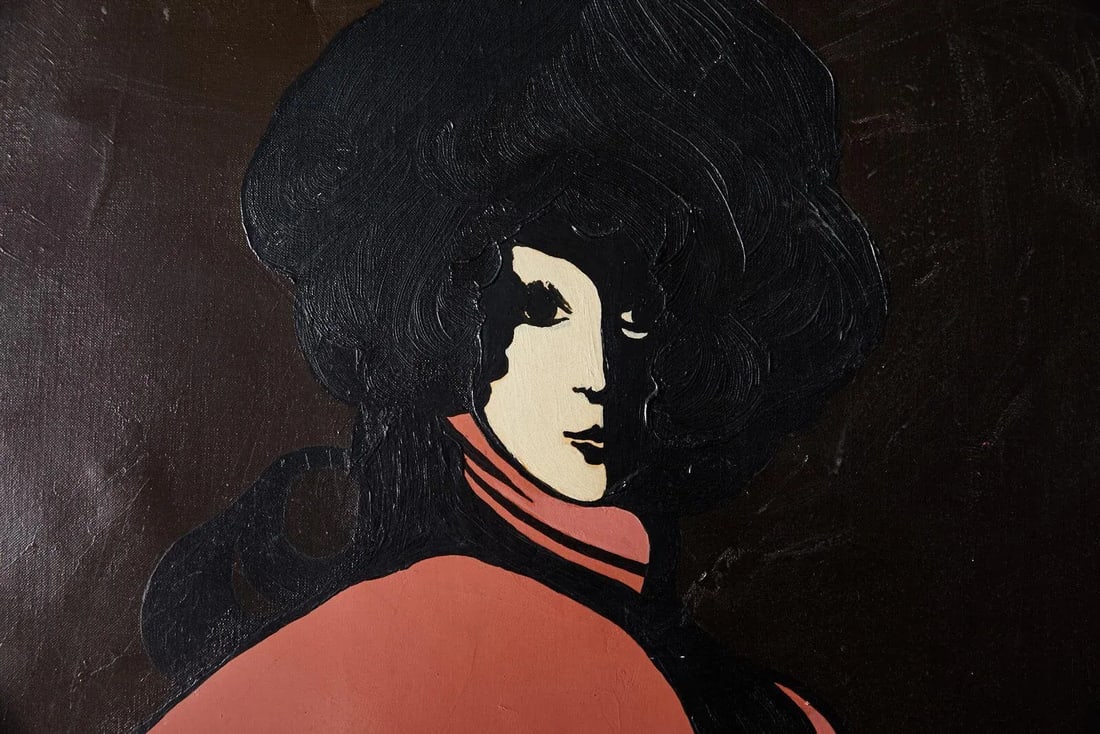 60s Mod Stylized Portrait of a Woman - 2
