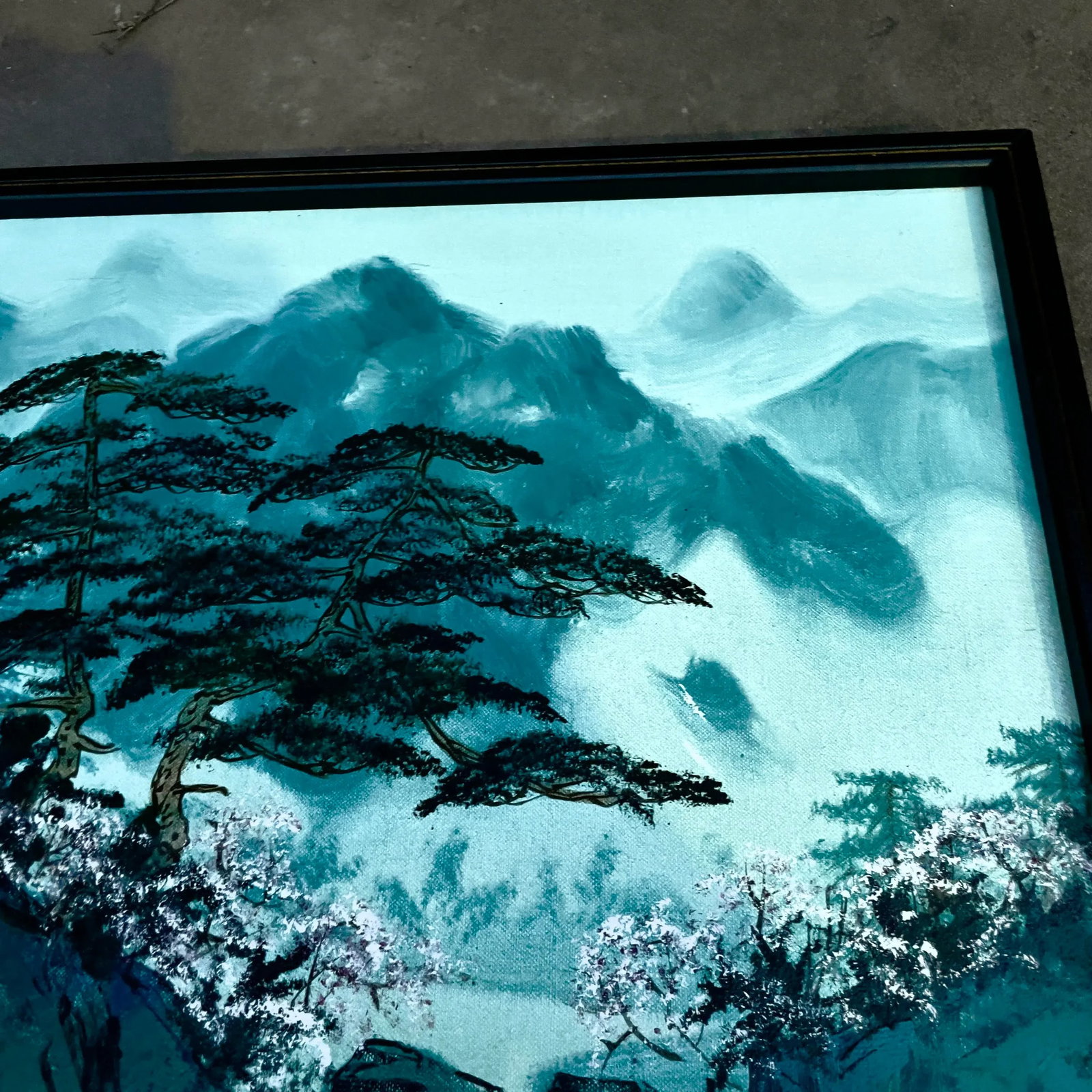 Vintage S T Young (Shu Tao Yang in Chinese) Oil Painting Signed & Framed - 6