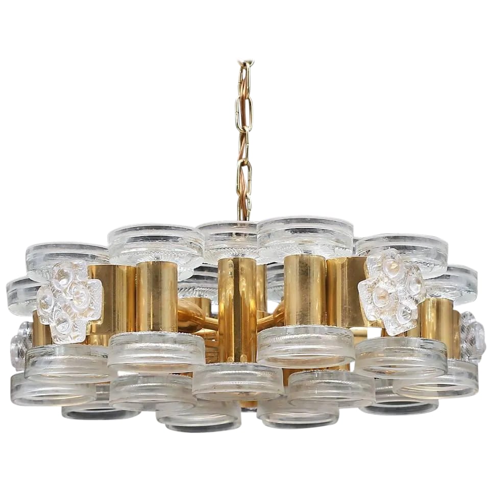 Pendant Orrefors Attributed: A pendant, design attributed to Carl Fagerlund for Orrefors, Sweden, circa 1960s. Existing wiring, rewiring available. Condition: Alterations: Original Condition Unaltered Imperfections: Some