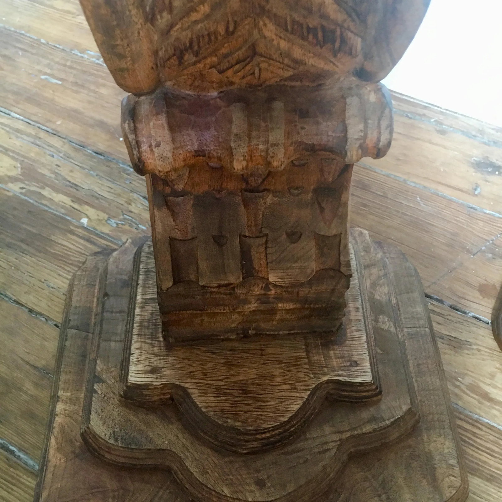 Carved Mahogany Architectural Corbels - a Pair - 10