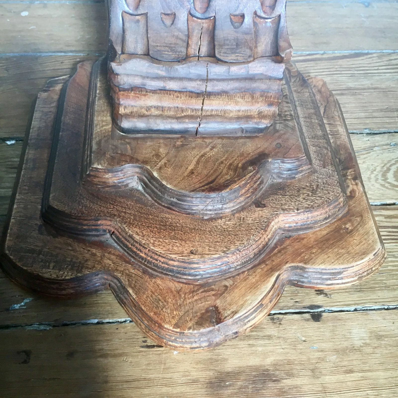 Carved Mahogany Architectural Corbels - a Pair - 12