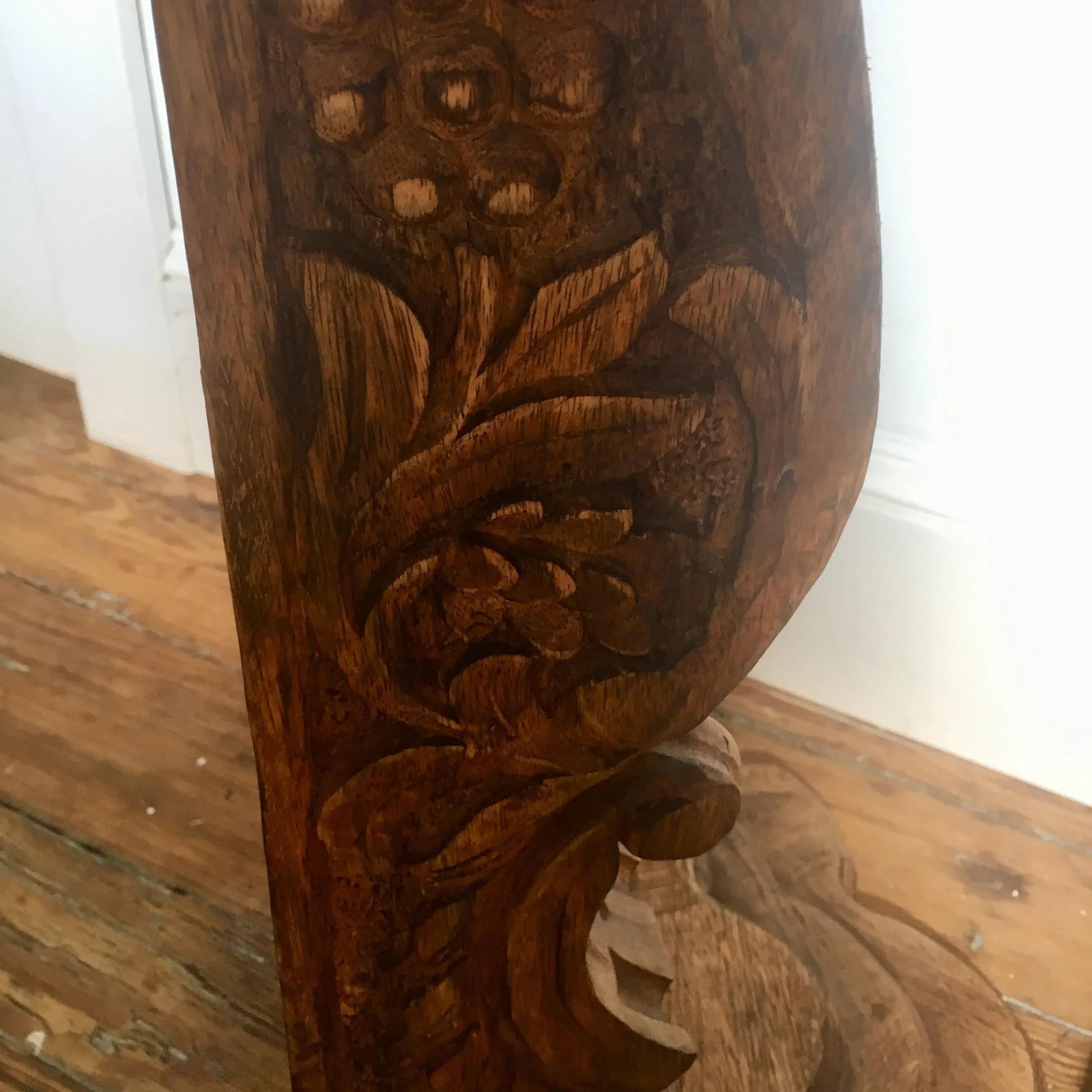 Carved Mahogany Architectural Corbels - a Pair - 6