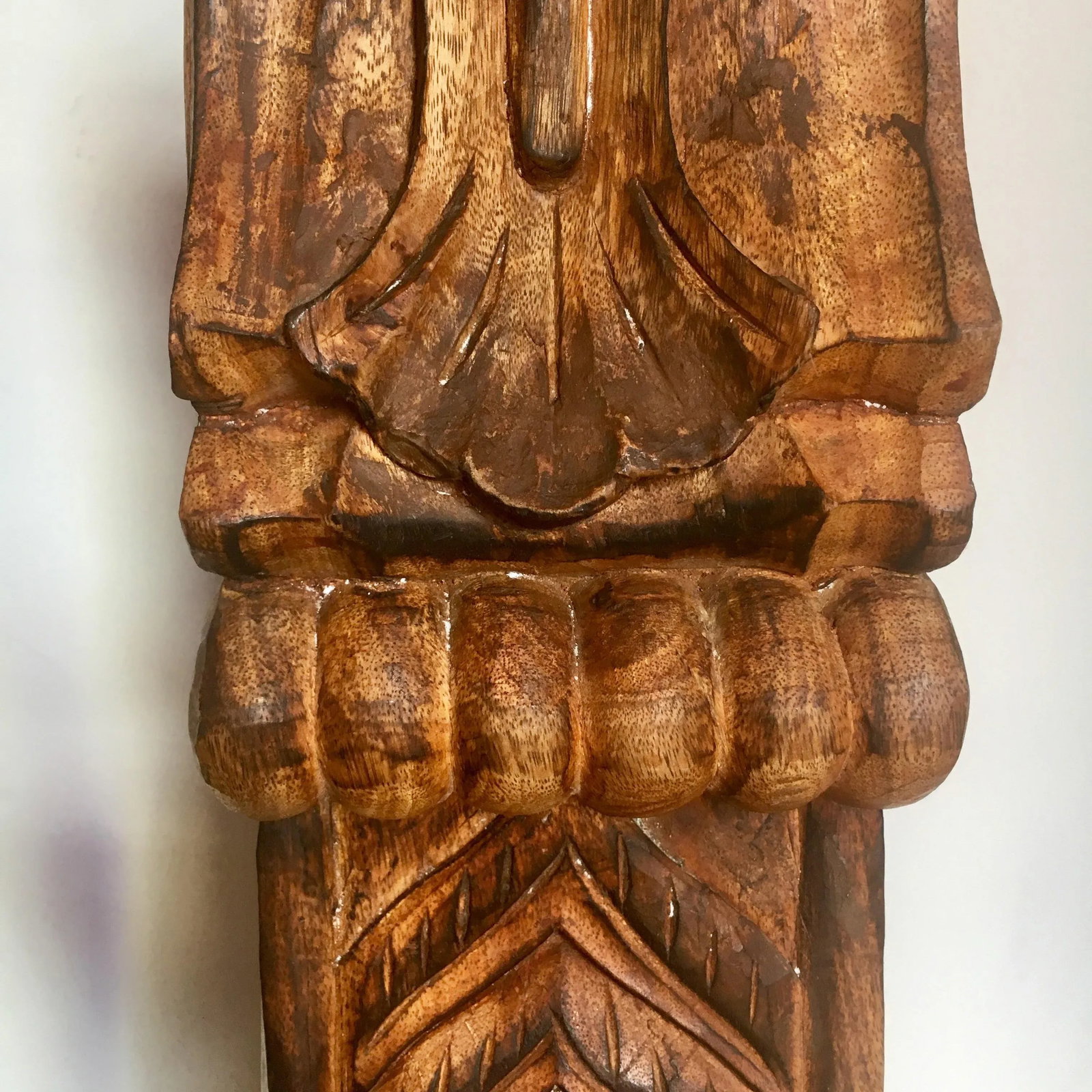Carved Mahogany Architectural Corbels - a Pair - 7
