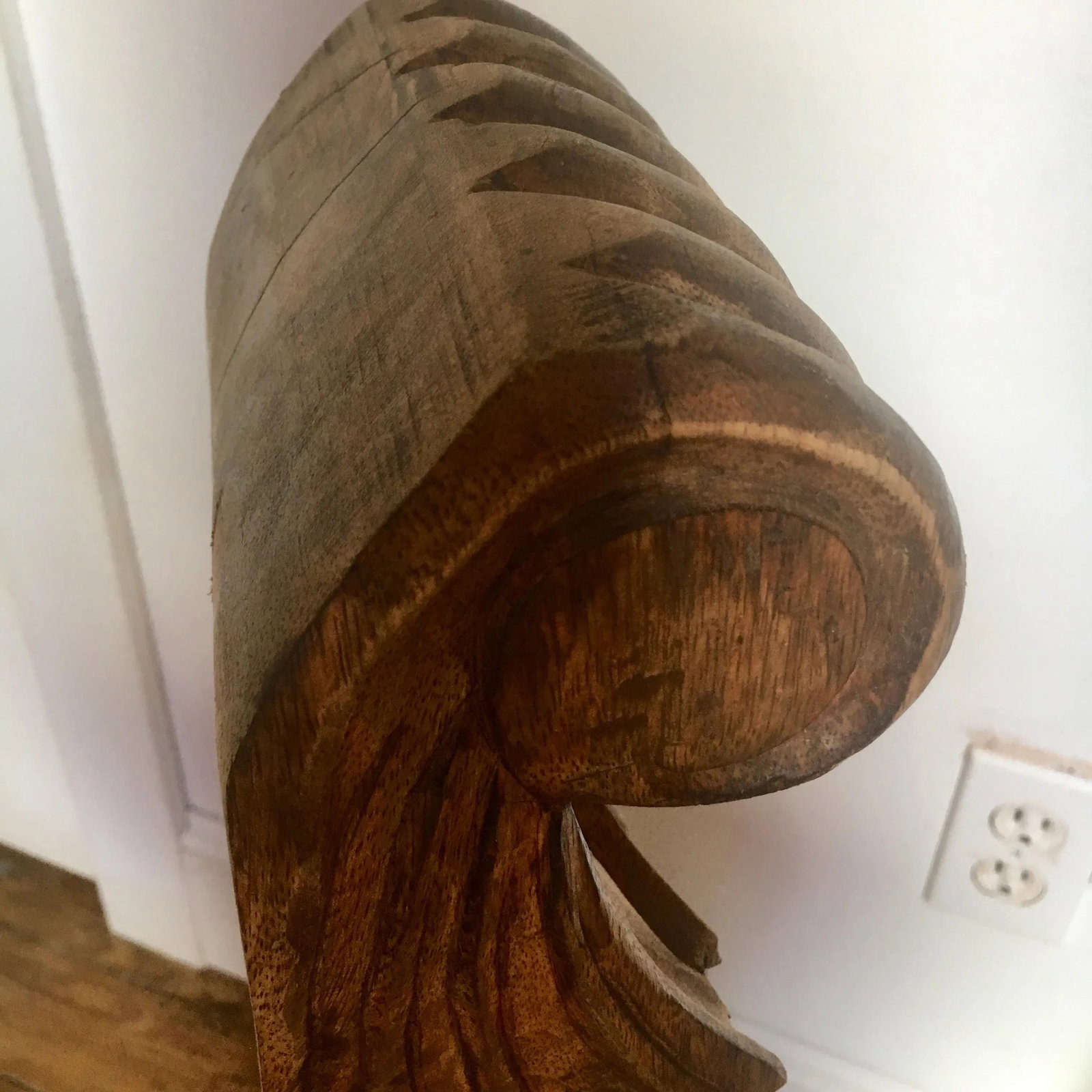Carved Mahogany Architectural Corbels - a Pair - 8