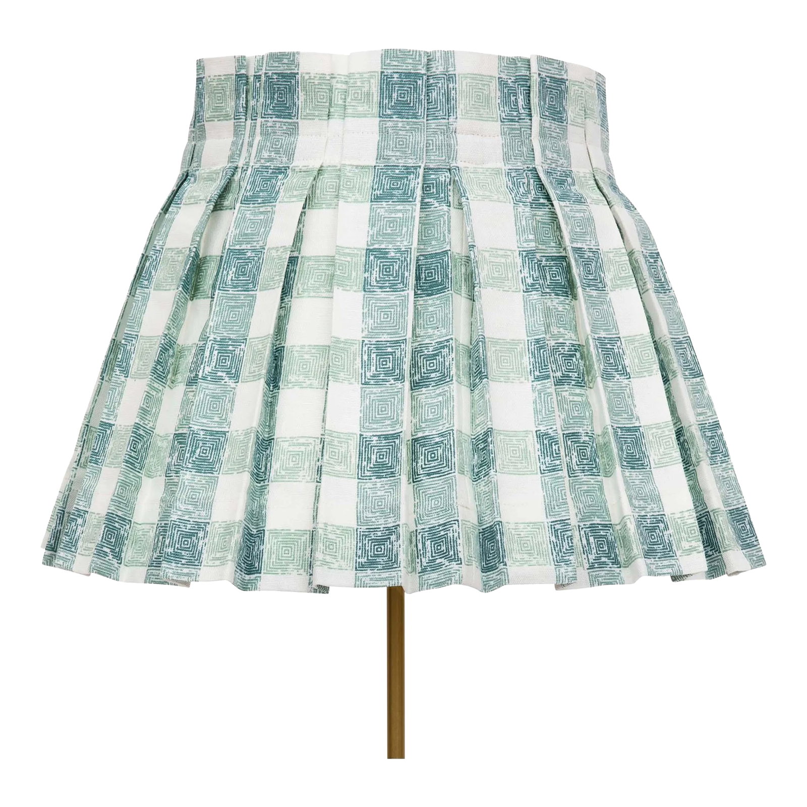 Lagoon Teal Gingham Lamp Shade Cover by Palm Orleans X Alice Palmer (1 of 3)