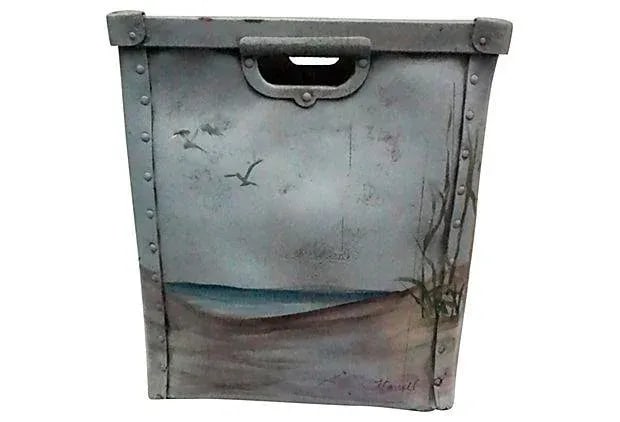 1950's Decorated Mailroom Bin - 2