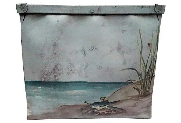 1950's Decorated Mailroom Bin - 3