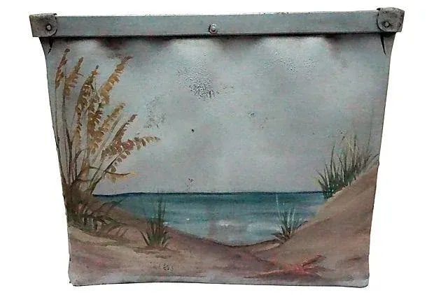 1950's Decorated Mailroom Bin - 6