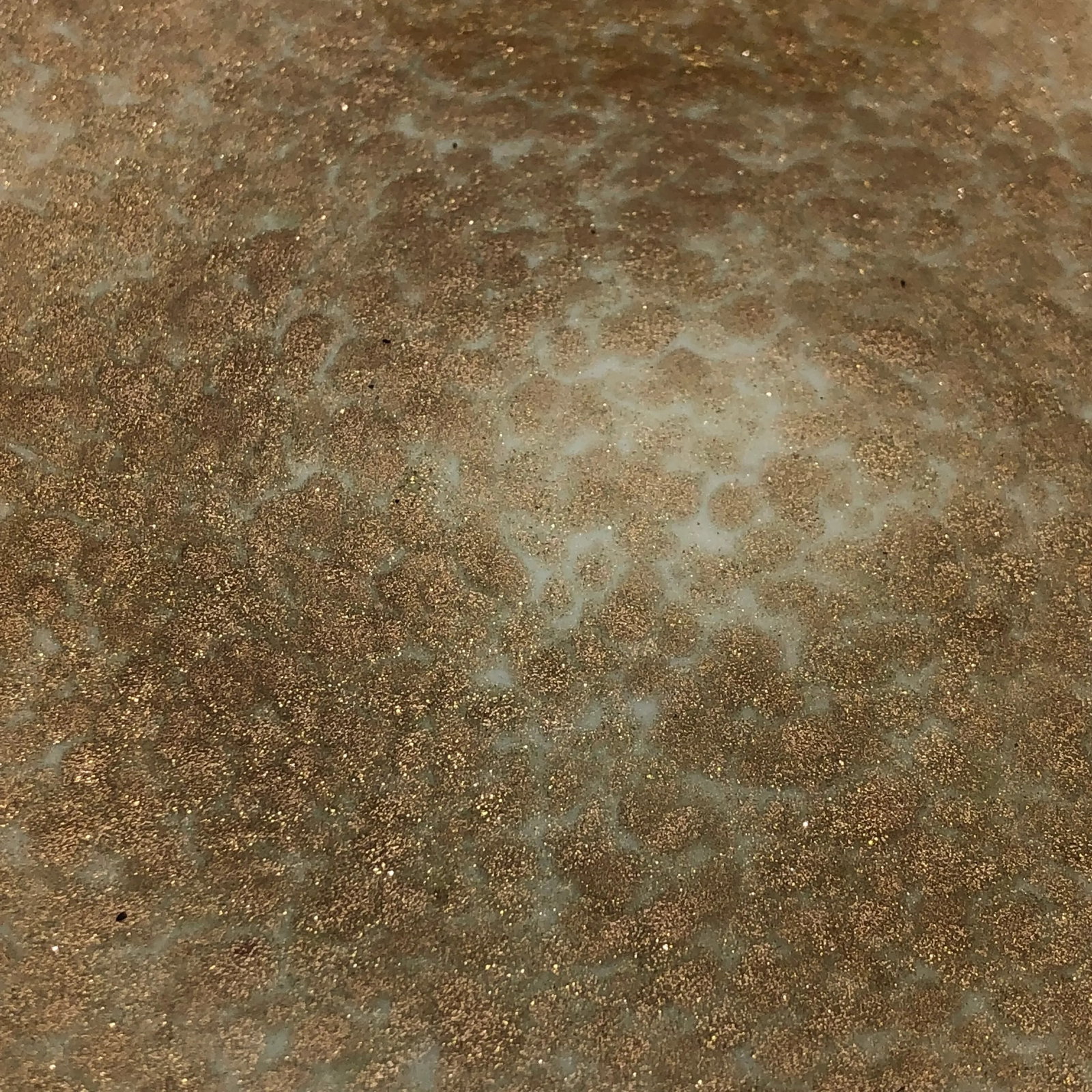 Murano Organic Freeform Gold Flecked Bowl - 7