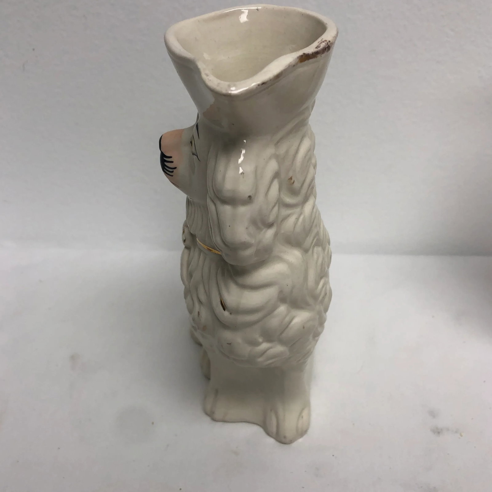 Antique English Staffordshire Spaniel Pitchers - a Pair - 4