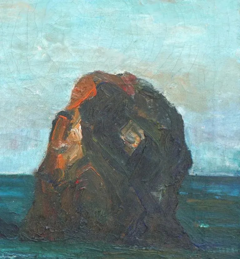 Homer Levinson Sea Rocks Carmel Landscape 1940s - 3