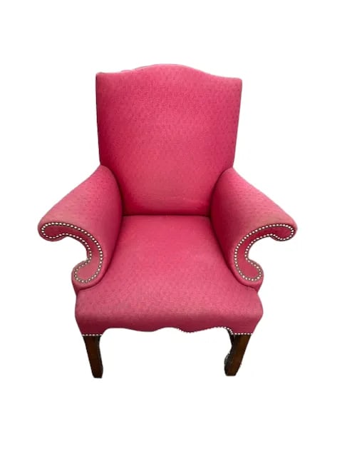 Pair of 1920s Mahogany Chippendale Style Library Chairs - 6