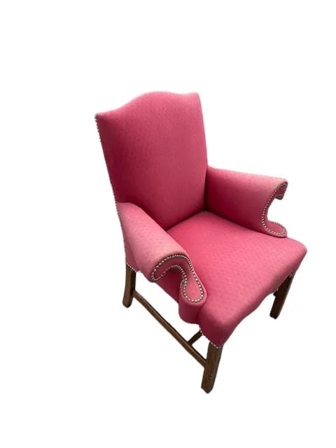 Pair of 1920s Mahogany Chippendale Style Library Chairs - 9