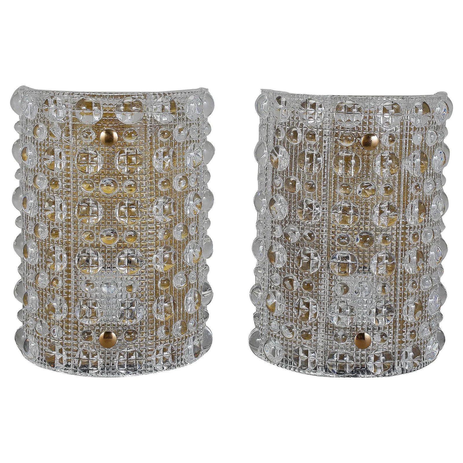 Large Wall Lights by Orrefors - a Pair - 3