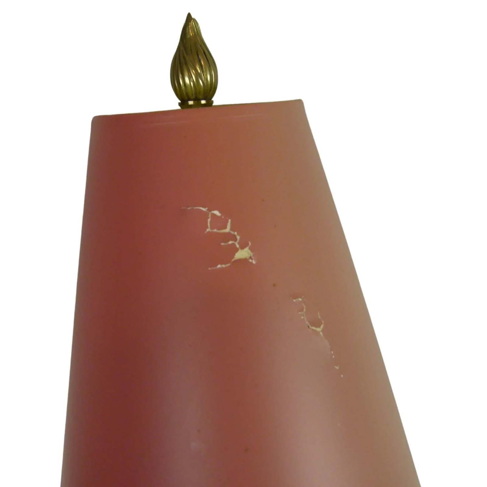 1980s Chapman Art Nouveau Brass Table Lamp on Lucite Base, 1987 - 12