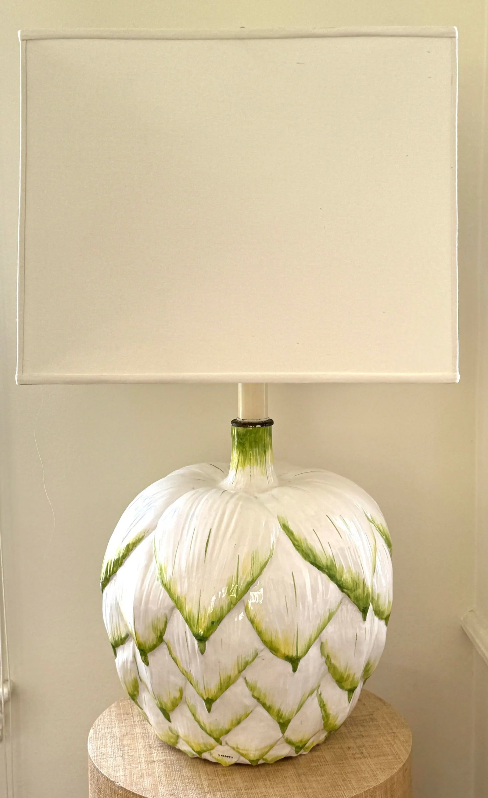 Vintage Monumental Italian Artichoke Lamp - 2