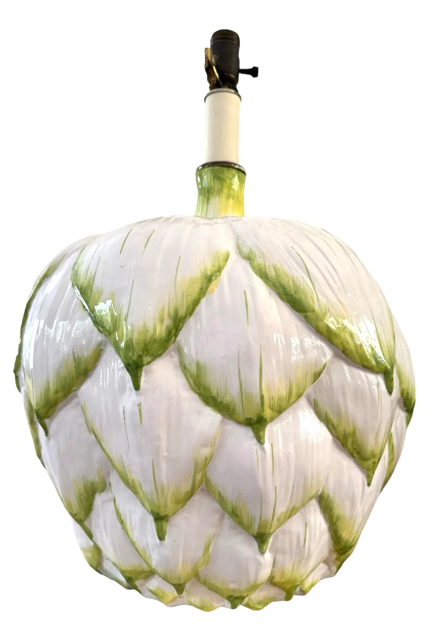 Vintage Monumental Italian Artichoke Lamp - 3