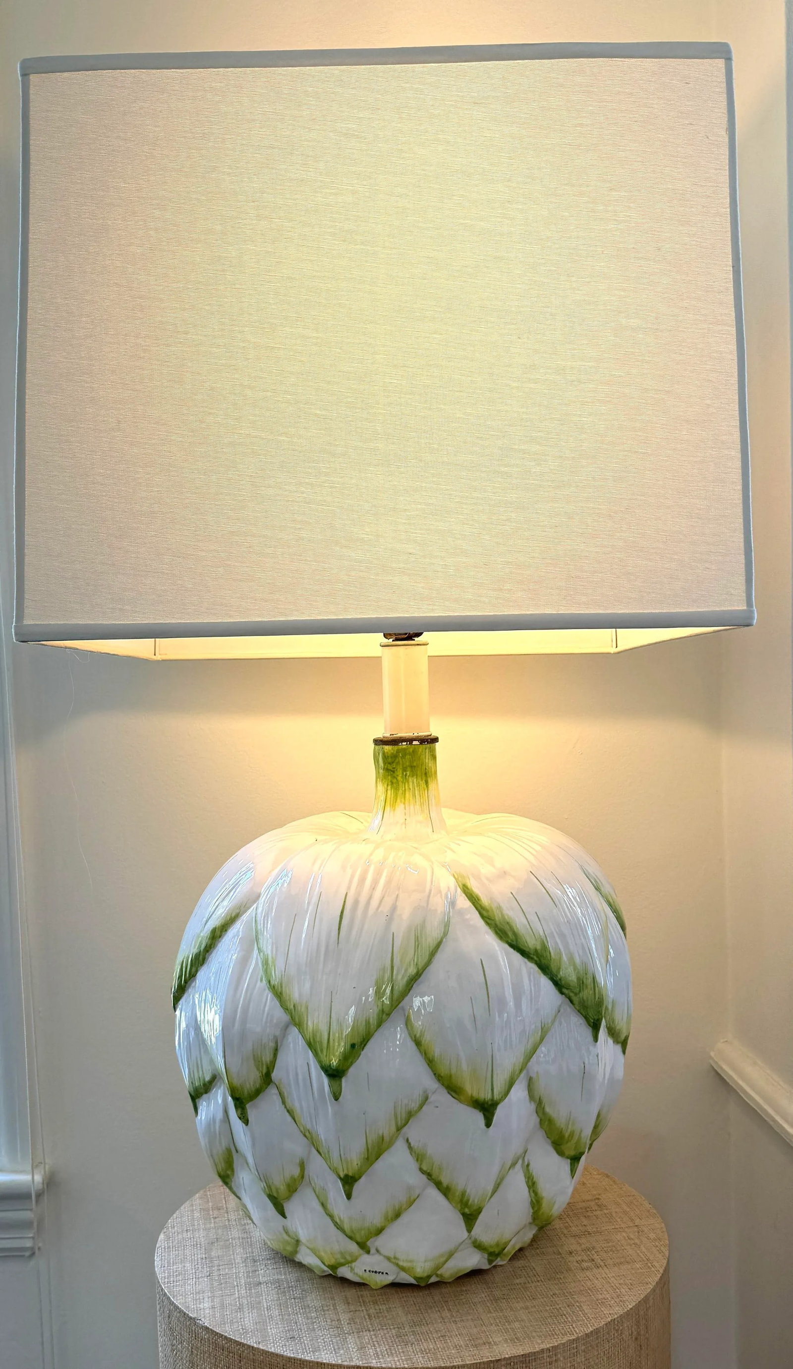 Vintage Monumental Italian Artichoke Lamp - 4