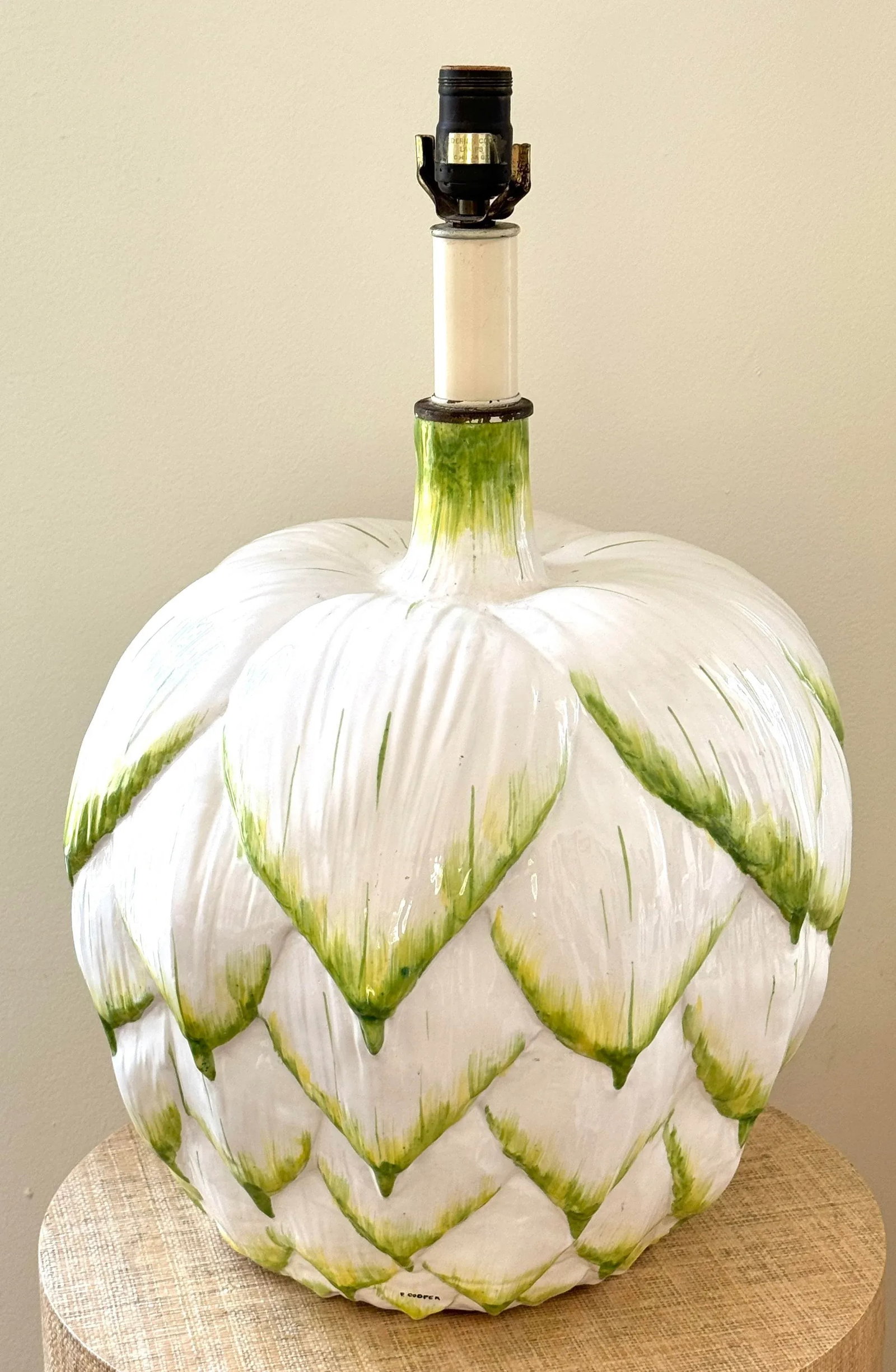 Vintage Monumental Italian Artichoke Lamp - 6