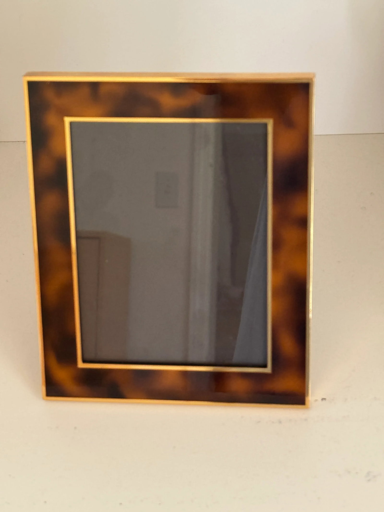 Vintage Hermes Tortoise Brass Picture Frame - 2