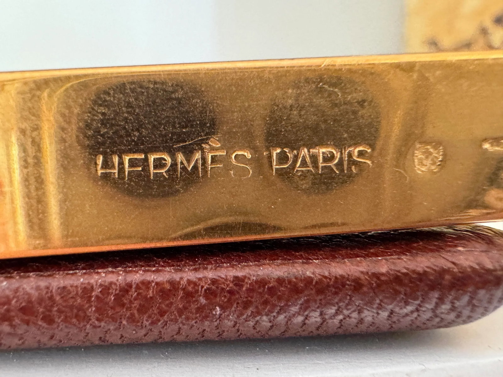 Vintage Hermes Tortoise Brass Picture Frame - 7