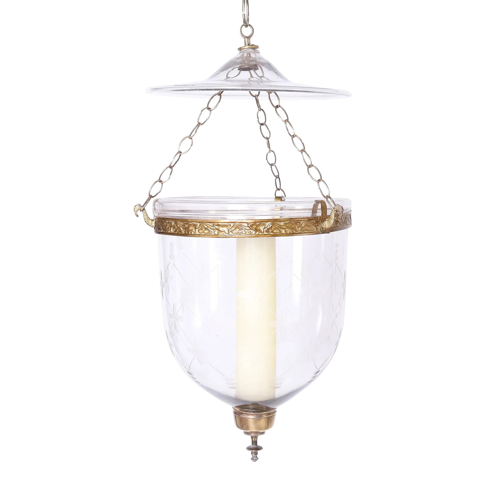 Antique Smoke Bell Light Fixture (1 of 4)