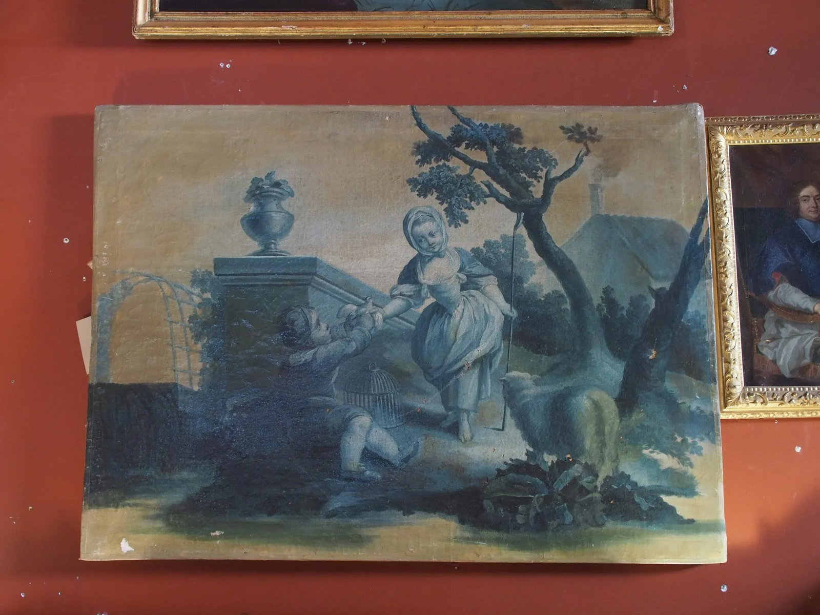 18th Century French Grisaille Painting - 8