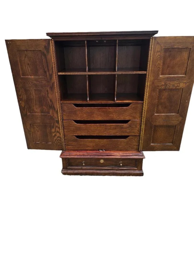 Late 20th Century Vintage Henredon Armoire Wardrobe - 5