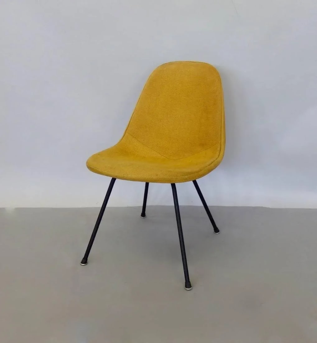 Eames Herman Miller Dkr Chair on Early Production Low X-Base - 7