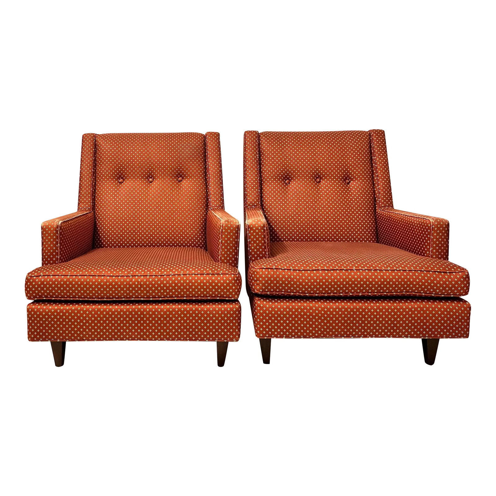 Mid 20th Century Pair Dunbar Chairs Mister Model #5301 Edward Wormley (1 of 9)