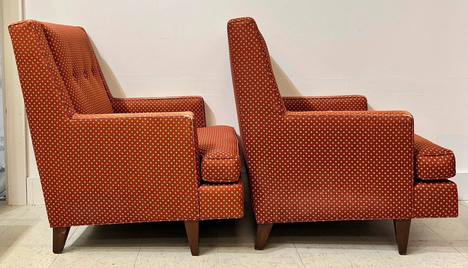 Mid 20th Century Pair Dunbar Chairs Mister Model #5301 Edward Wormley - 4