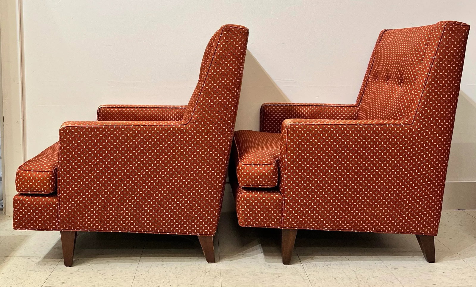 Mid 20th Century Pair Dunbar Chairs Mister Model #5301 Edward Wormley - 7