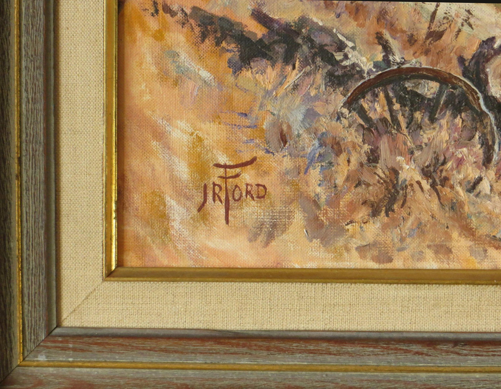 California Landscape Rancho El Camino Vintage Oil Painting - 3